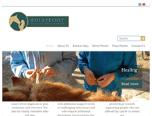 Tablet Screenshot of follyfoot-horses.org